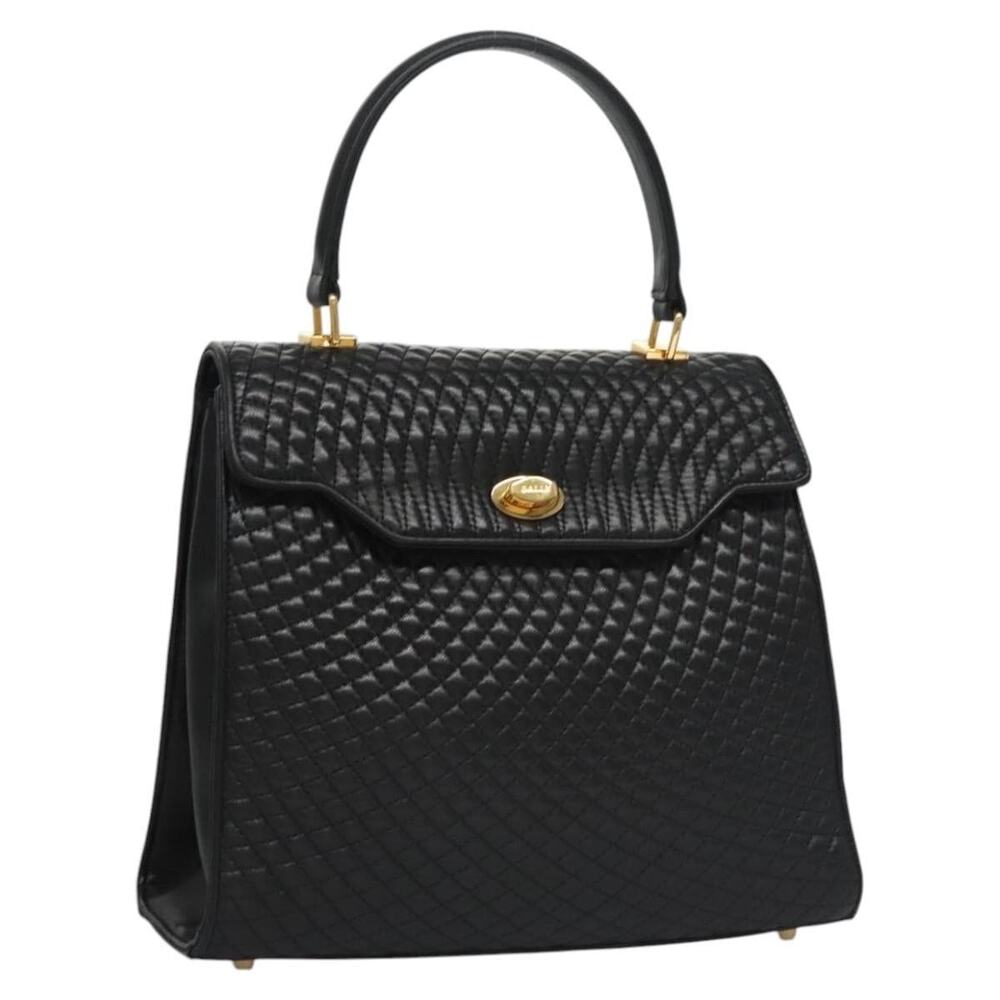 Bally Leather Handbag Black
